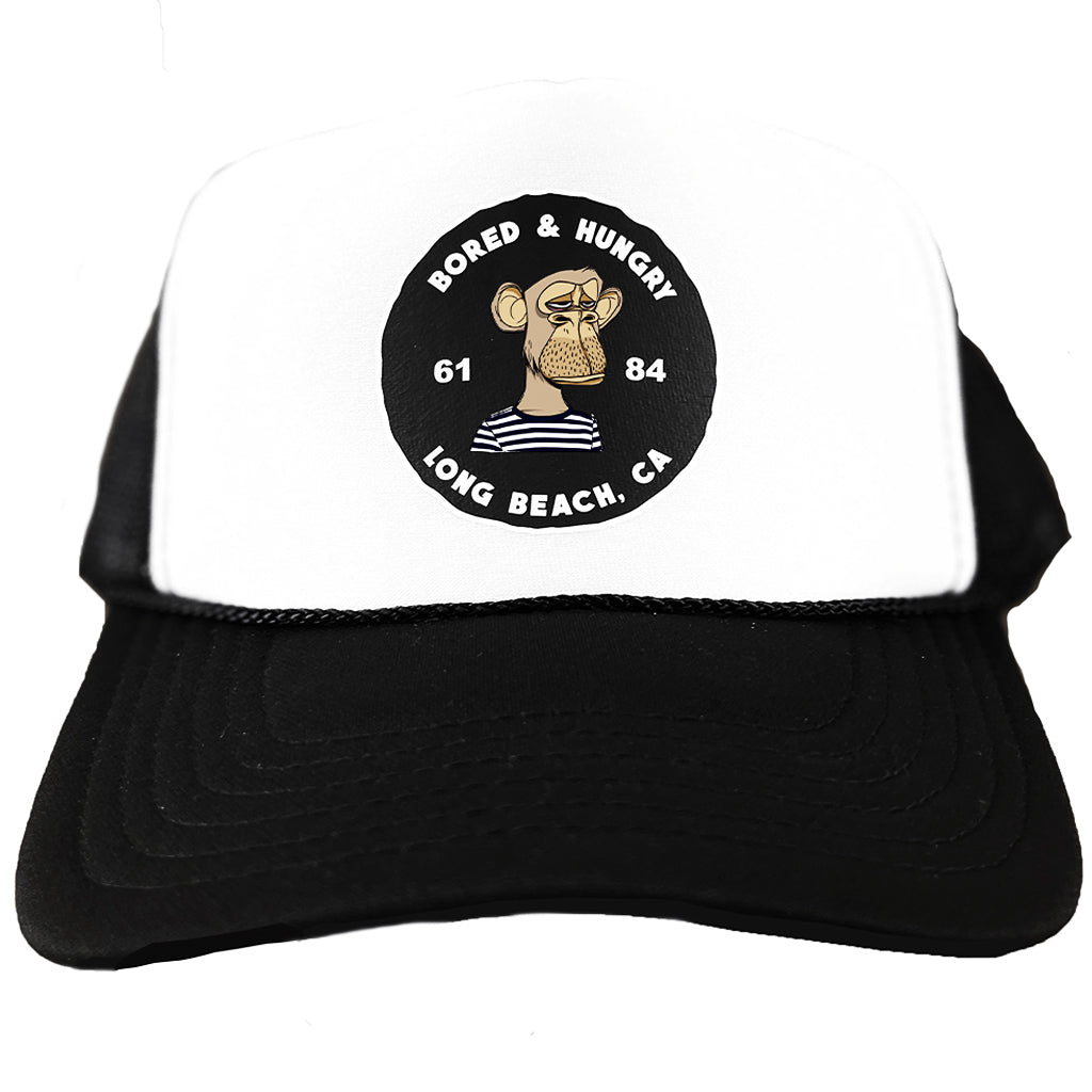 6184 Circle Trucker Hat - White